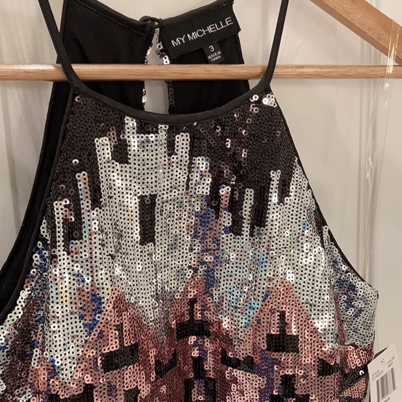 My Michelle sequin bodycon dress, size 3 - Picture 2 of 3